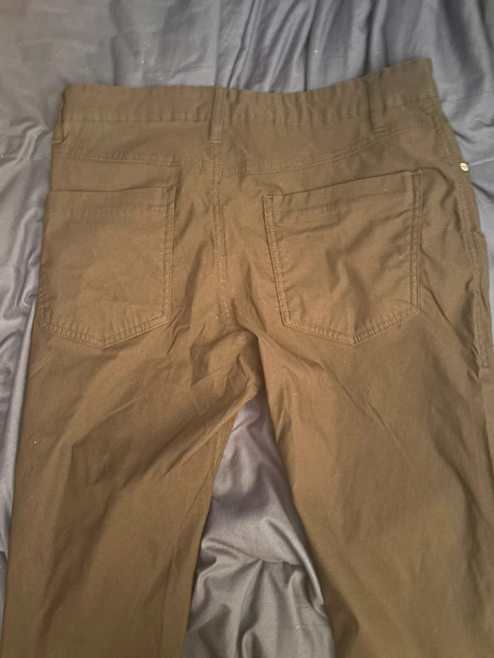 Kenneth Cole Solid Black Casual Trousers